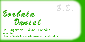 borbala daniel business card