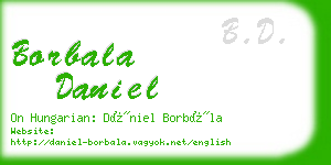 borbala daniel business card